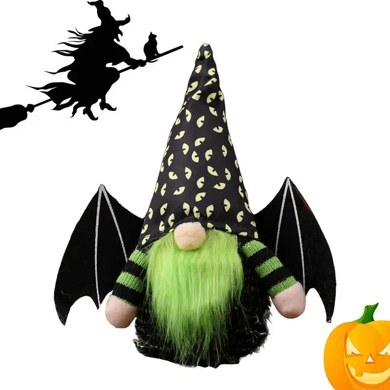 

Декоративные гномы на Хэллоуин, плюшевые гномы ручной работы, Безликие куклы, Безликие гномы, плюшевые гномы, украшения, зеленые куклы на Хэллоуин