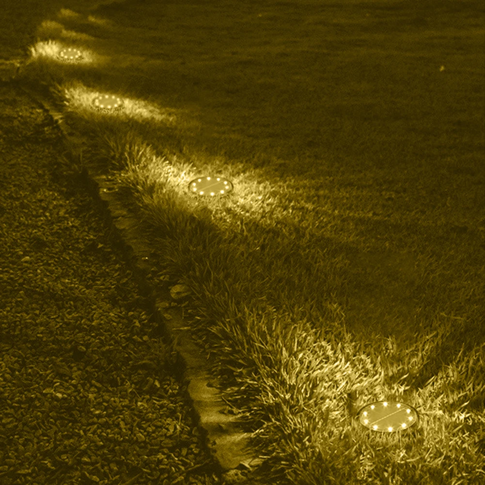 

Outdoor 10LED Solar Ground Light Multi-functional Practical Durable Classic Garden Landscape Lawn Decking Smart Sensor Lamp