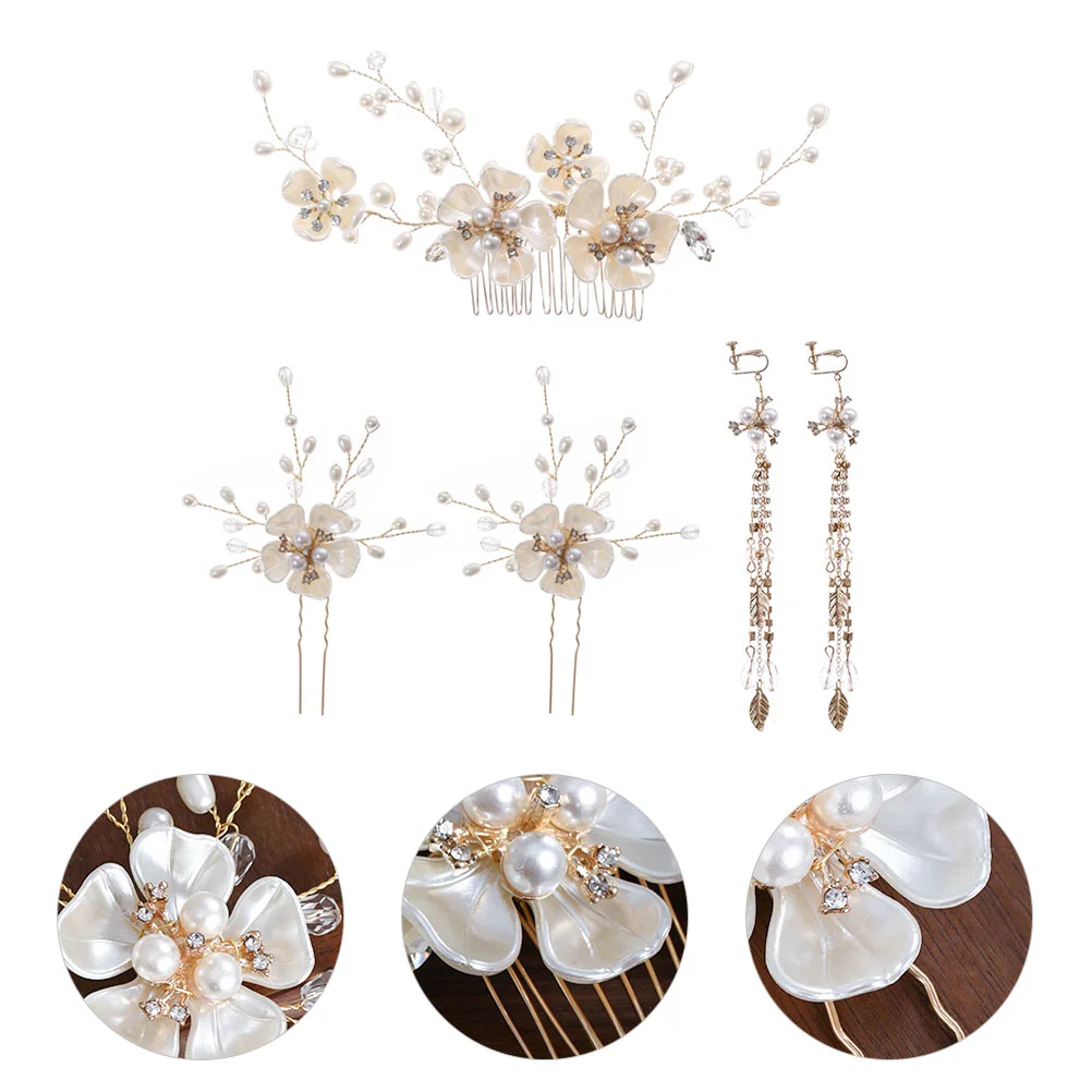 5 шт. элегантная расческа для волос реквизит фотографии серьги головной убор