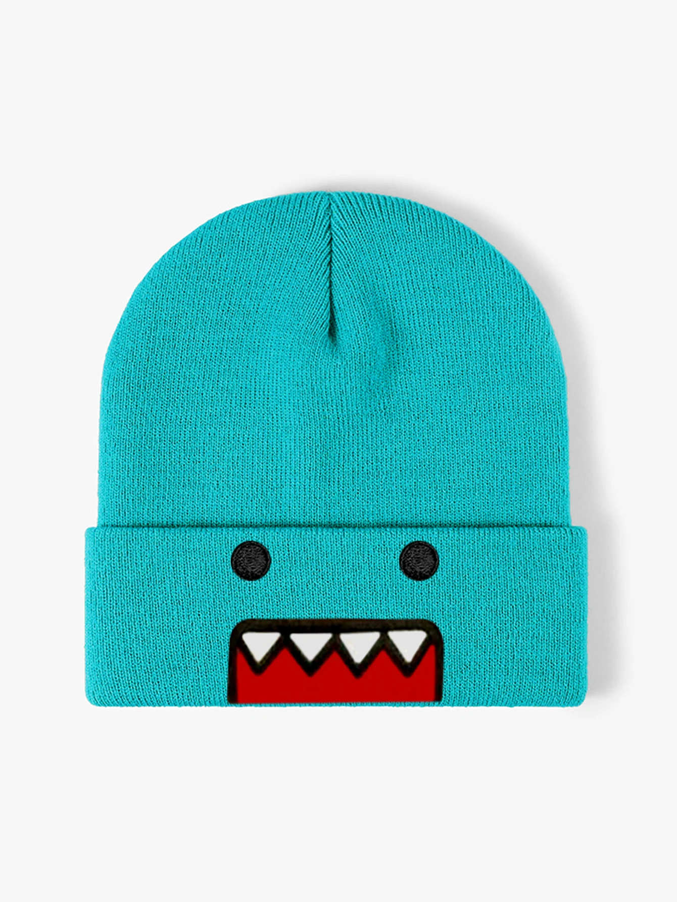 Модная вязаная шапка с вышивкой из мультфильма Ins Tama Jun для мужчин и женщин теплая