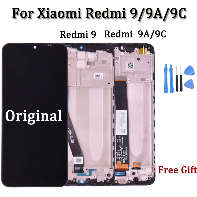 

Экран 6,53 дюйма для Xiaomi Redmi 9A 9C, ЖК-дисплей с сенсорным экраном и дигитайзером для Redmi 9, ЖК-дисплей, запасные части для телефона в сборе