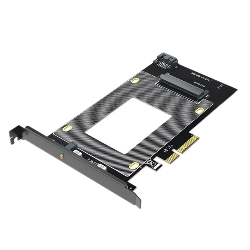 

PCIEX4 to U.2SATA Dual-Protocol Hard Disk Adapter Card Computer Speed-Up Expansion Compatible with X6X8X16 Adapter Board