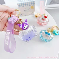 new sanrio kawaii hello kitty kuromi my melody cinnamoroll doll oiled floating keychain pendant bag pendant toys for boys