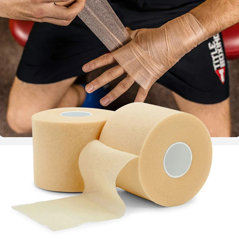

Self-adhesive PU Sports Foam Tape Bandage Elbow & Knee Pads Skin Film Foam Underwrap Sports Pre-Wrap For Athletic Tape 7cm x 27m