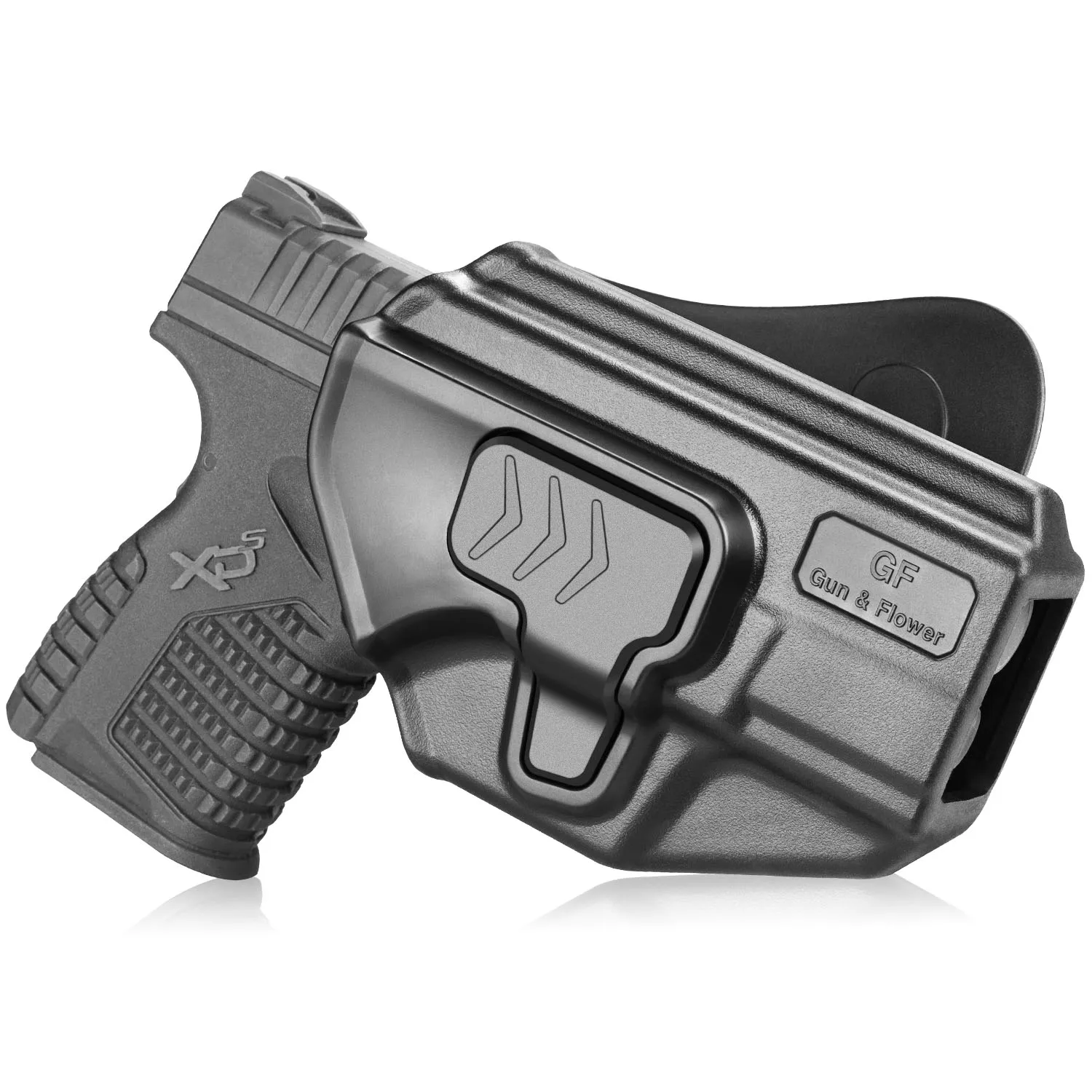 Кобура Springfield XD-S OWB Paddle Holster для пистолета 9/40 размером 3 дюйма (НЕ MOD .2) Регулируемая