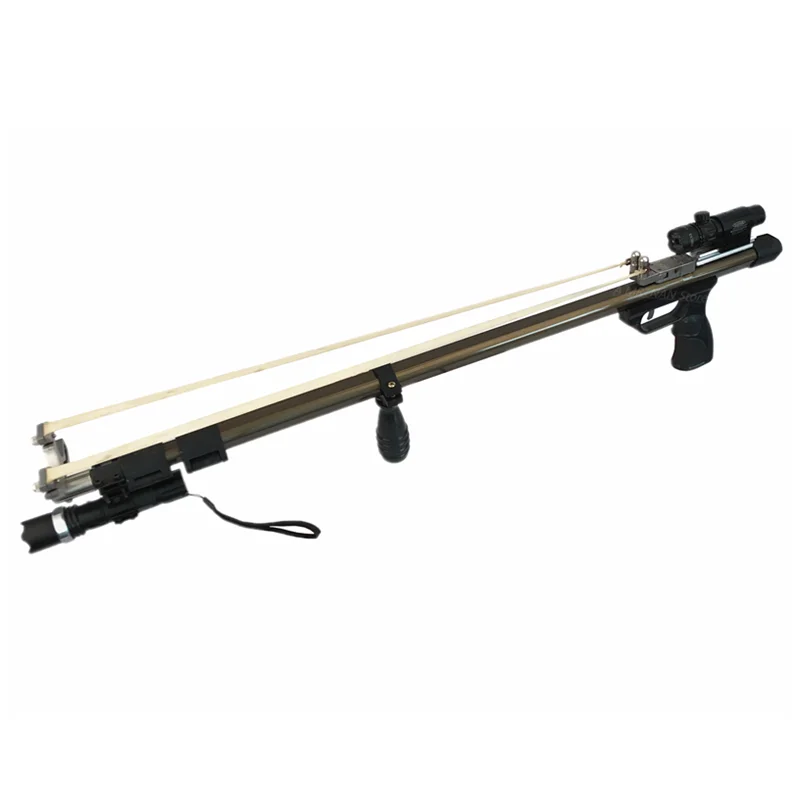 

Stainless Steel Extension Rod Slingshot Telescopic Slingshot Upgrade Bow Head Laser Scope Hunting Fishing Bow Catapult for Shoot