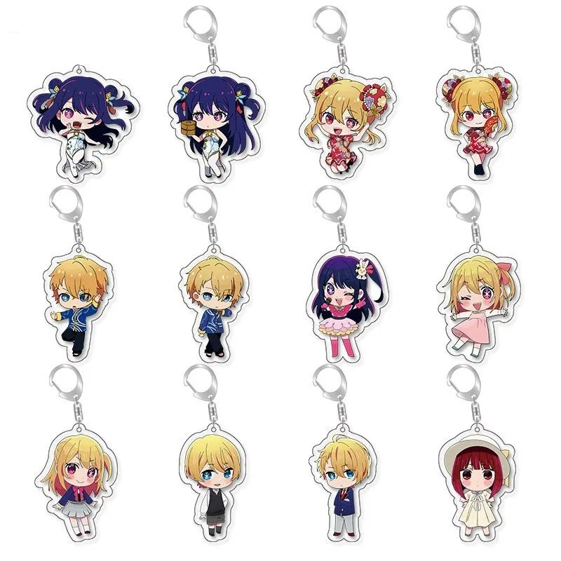 5-14 шт. аниме Oshi No Ko брелок мультяшная фигурка Hoshino Ai Sarina Kurokawa Akane Arcylic Chaveio сумка