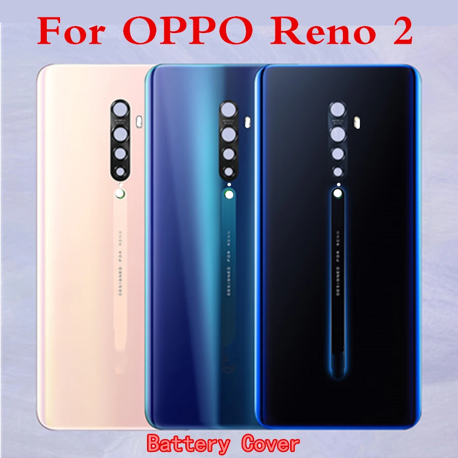 

For OPPO Reno2 Back Glass Battery Cover Rear Glass Door Case For OPPO Reno 2 Housing Back Cover Battery Back Case shell