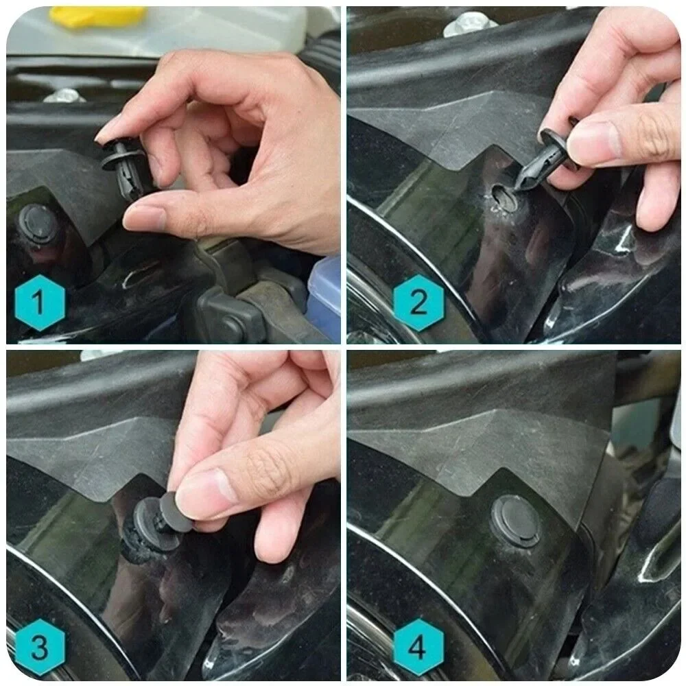 100 шт. зажимы для бампера фиксатор крыла автомобиля Фиксатор заклепки панели