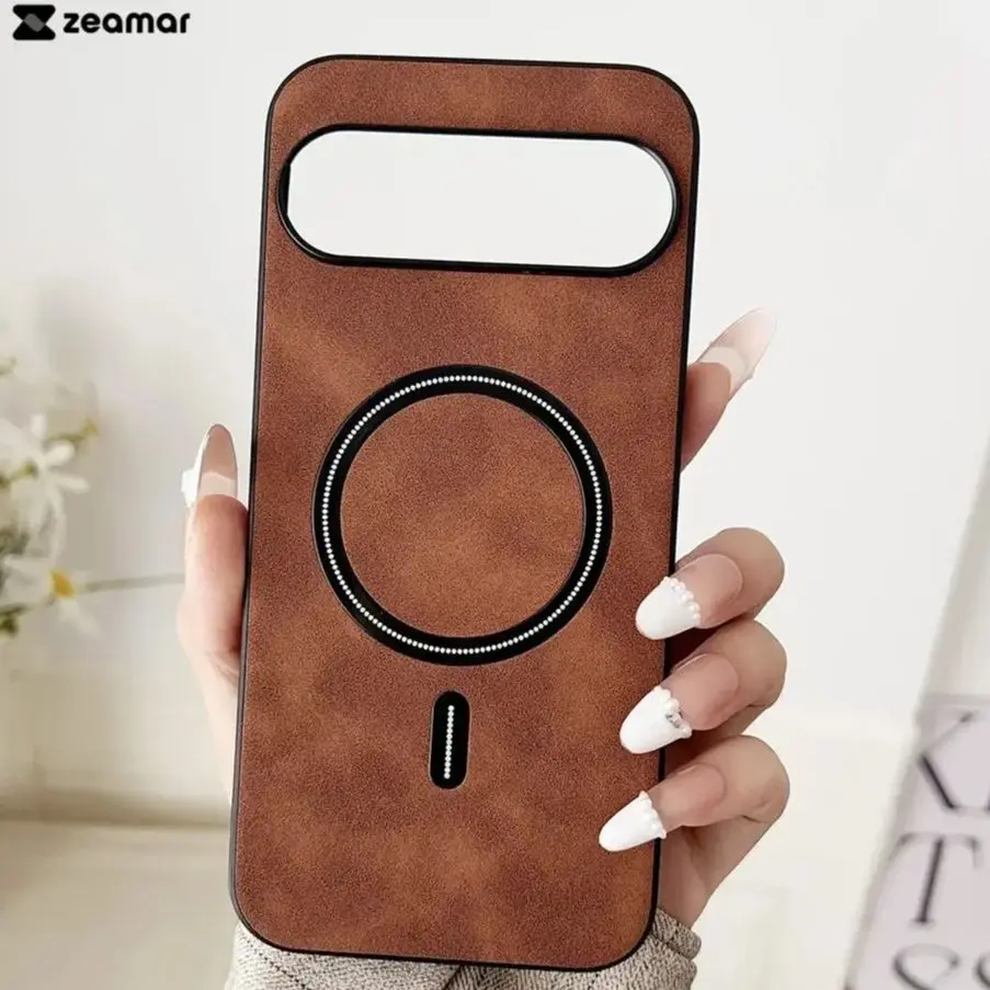 Кожаный чехол с беспроводной зарядкой для Google Pixel 9 8A 7A 8 7 Pro XL матовый магнитный