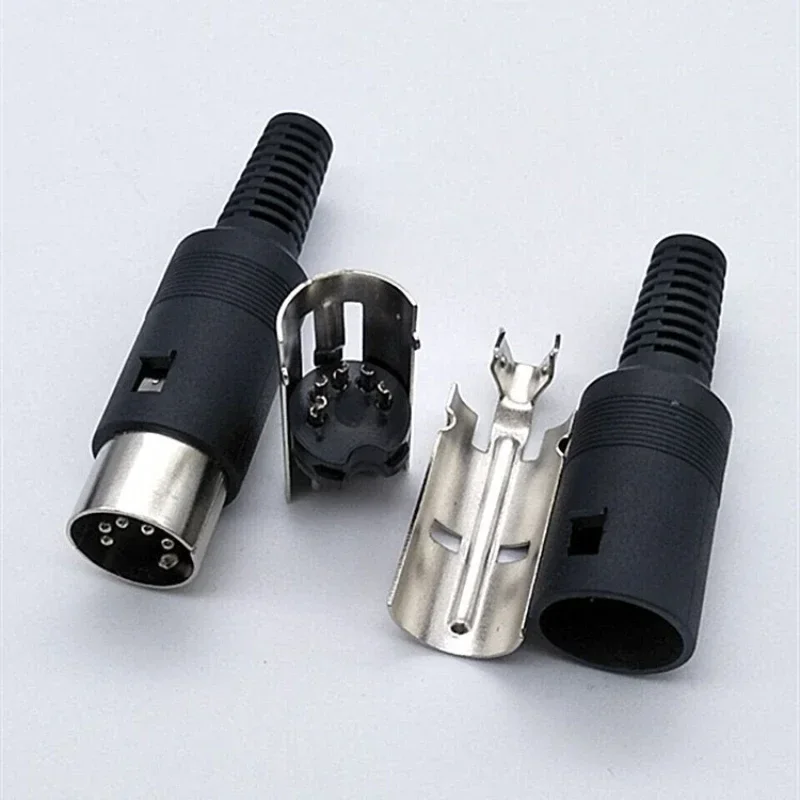 1 шт. штекерный/гнездовой разъем DIN 3/4/5/6/7/8 PIN для крепления кабеля на шасси
