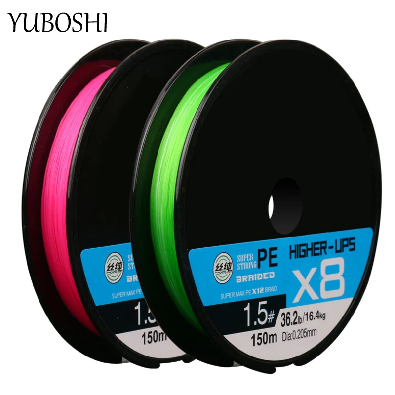 

Леска плетеная YUBOSHI, 150 м, 8 нитей, 8,3-19,8 кг