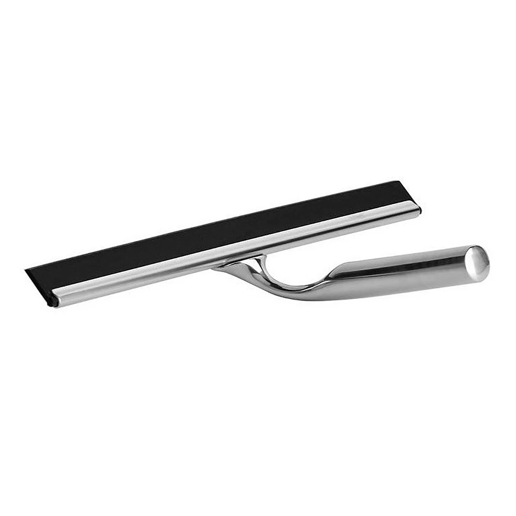 

Shower Squeegee Stainless Steel Window Squeegee Shower Cleaner with Self Adhesive Hook Car Door Cleaning Tool