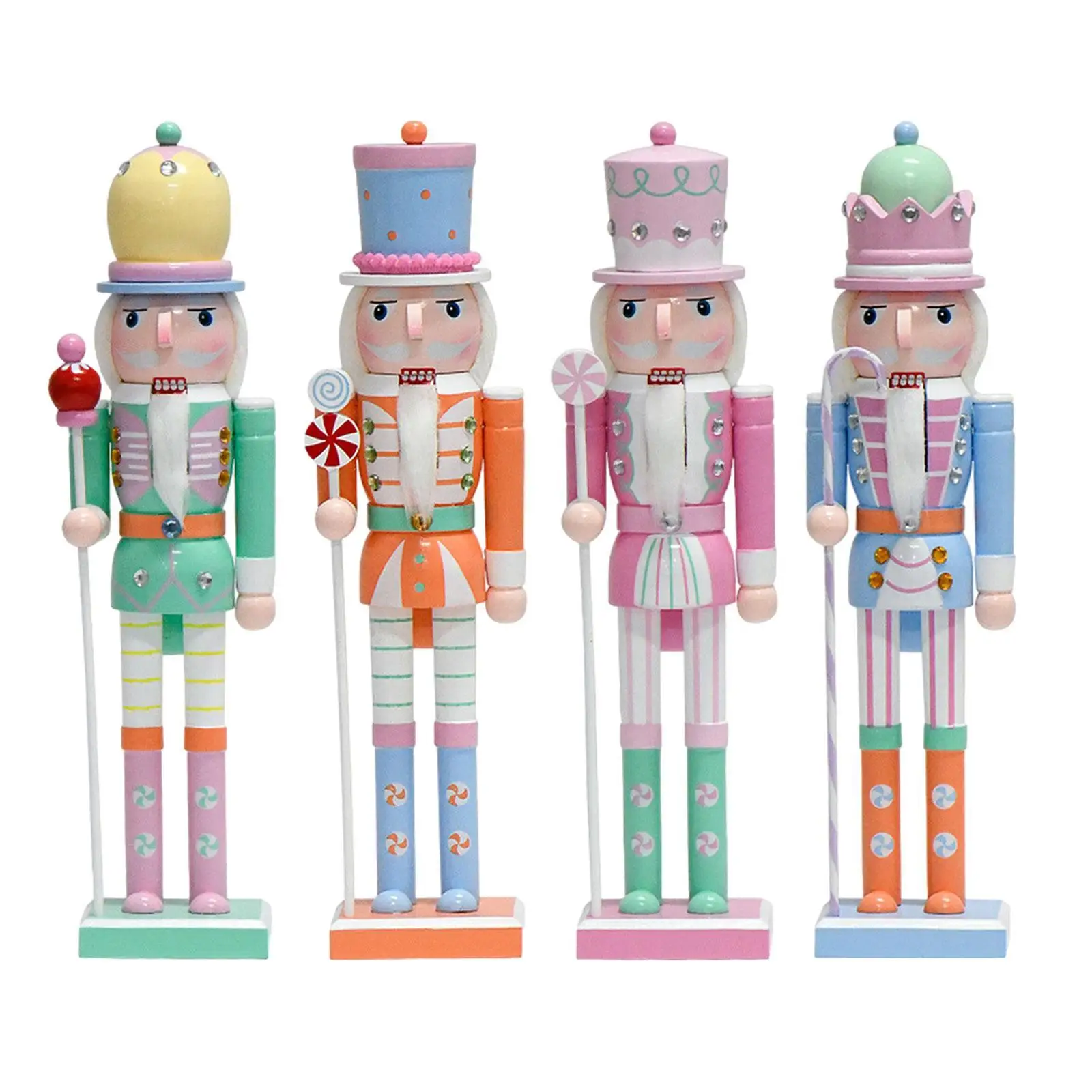 Орнамент Щелкунчик высотой 38 см для фотореквизита в гостиной праздника