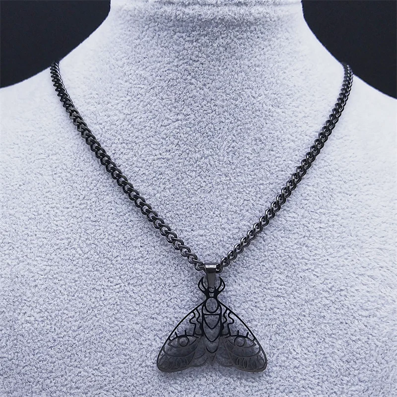 Готическое ожерелье с подвеской смерть моли Lovely FAJA