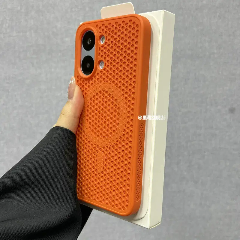 Фото Чехол для Xiaomi Poco X8 Pro Max, магнитный силиконовый чехол с сотовой структурой для рассеивания тепла, противоударный бампер для Poco X8 Pro Max №1