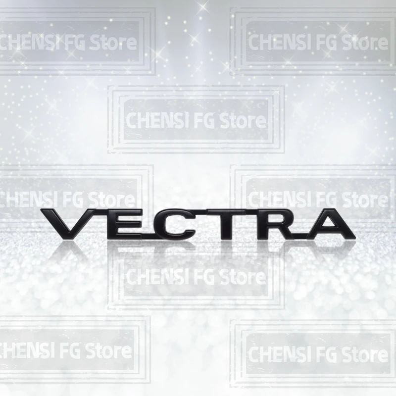 

3D металлический сплав для Opel Vauxhall Vectra, значок автомобиля, эмблема заднего багажника, наклейка с логотипом, серебристый, черный, автомобильные аксессуары, наклейка, Стайлинг