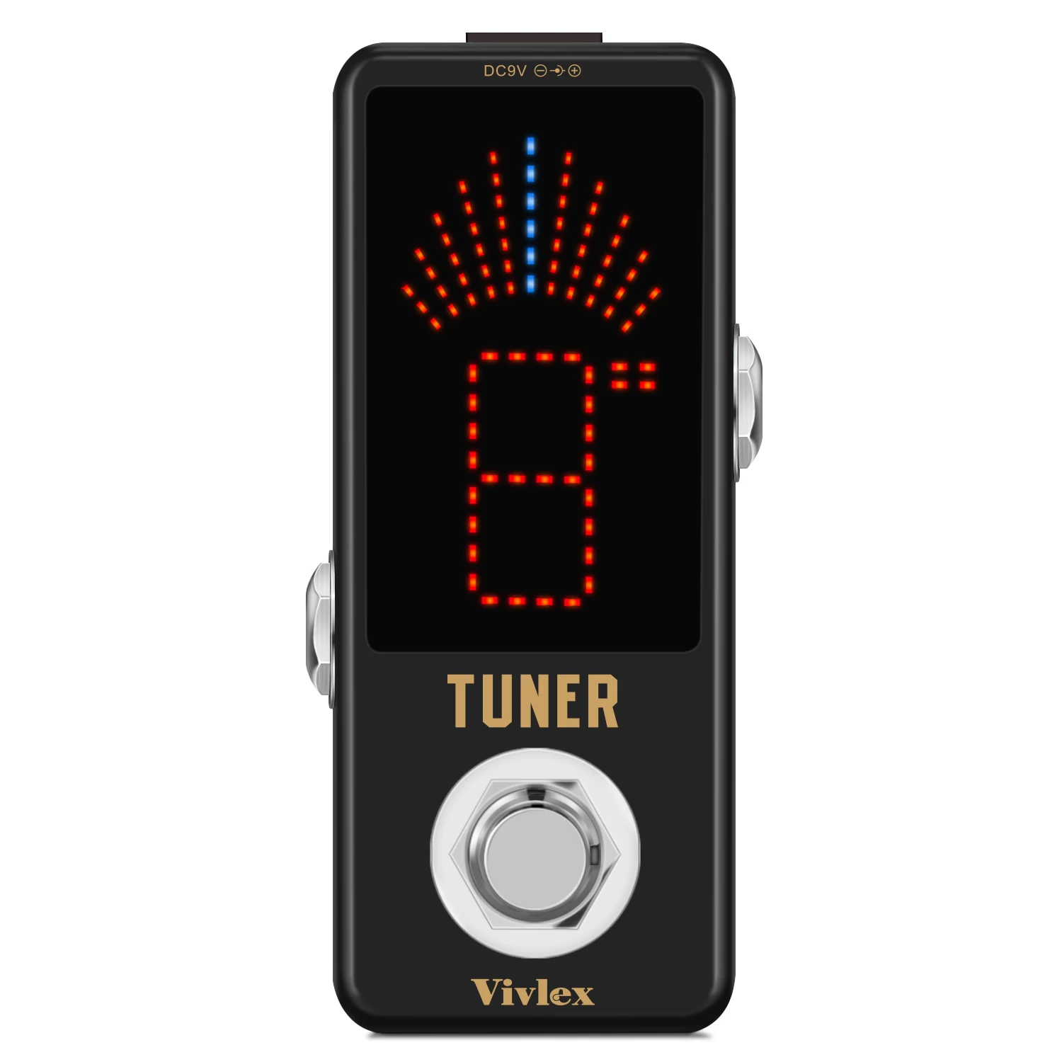 

Vivlex LT-910 Guitar Tuner Pedal High Precision Guitar Chromatic Tuner Pedals For Electric Guitars True Bypass Full Metal Case