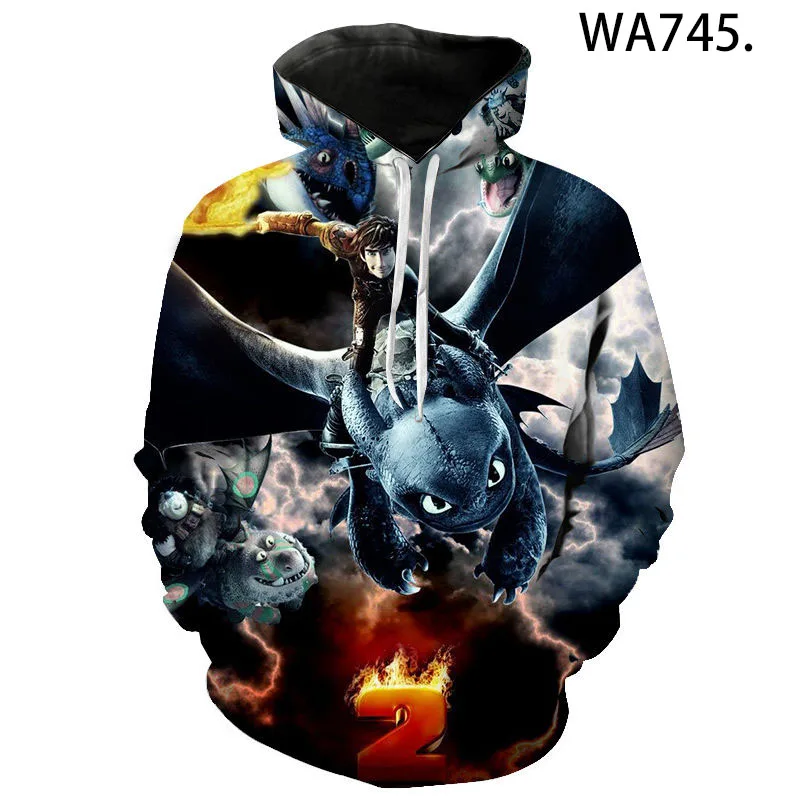 

2022 New Hoodies Cartoon Anime Dragon Men Women Children 3D Printed Sweatshirts Streetwear Boy Girl Kids Tops