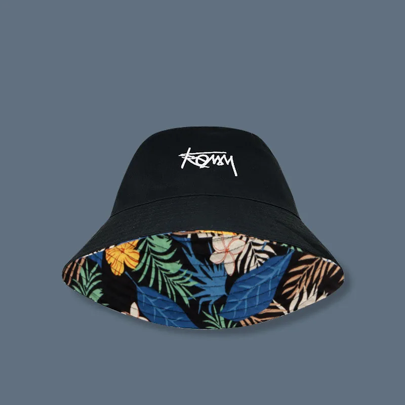 

Fisherman Hat Reversible Hawaii Korean Sun Protect Hats Summer Casual Street Wear Bob Hiphop Bucket Cap for Men