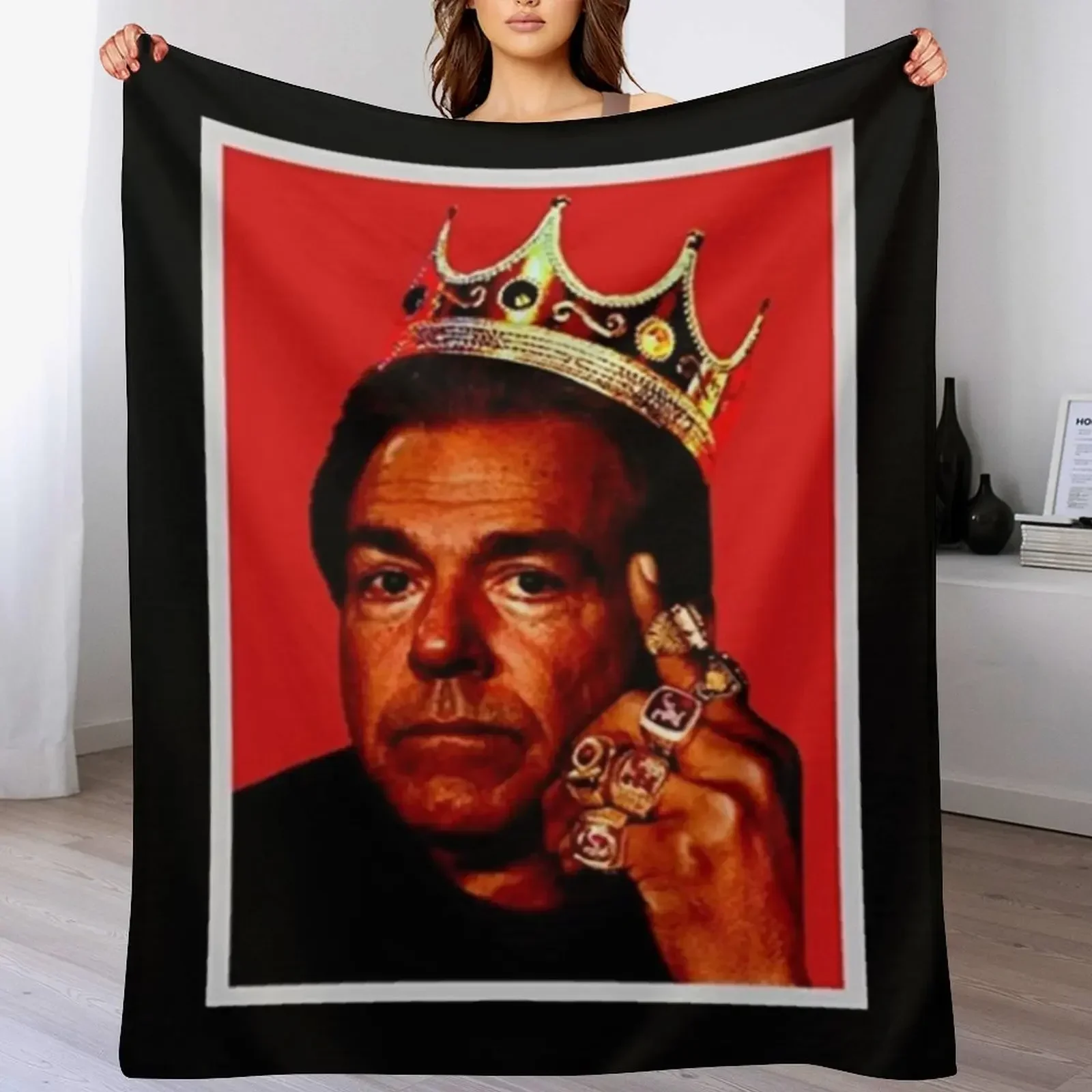 Забавный подарок для дивана и Кровати Покрывало с кольцами Ник Сабан