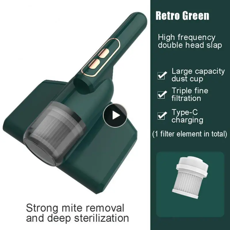 

Household Mite Vacuum Cleaner Dry Ultraviolet Usb Rechargable Filling Device Flat Suction Nozzle Double-beat Accessories Tools