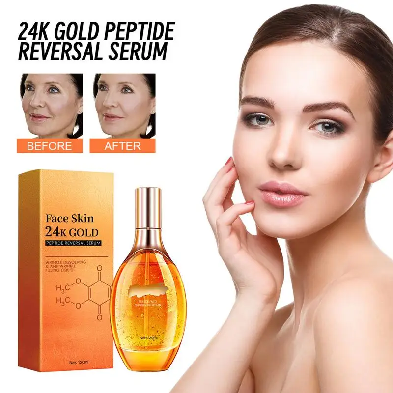 

Антивозрастная Пептидная Сыворотка для кожи, с золотом 24 к