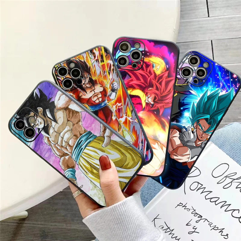 

Japanese Cartoon Anime Dragon Ball Phone Case For Funda iPhone 11 12 13 Pro Max 12 13 Mini X XR XS Max 5 6 7 8 Plus Coque
