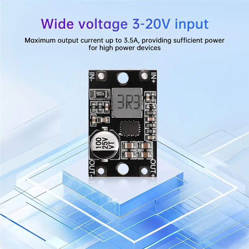 Модуль автоматического преобразователя напряжения AS95-3-20V в 5V DC-DC (повышающийпонижающий) для литиевых аккумуляторов (art.: 3920d7dbfa773) - 3920d7dbfa773