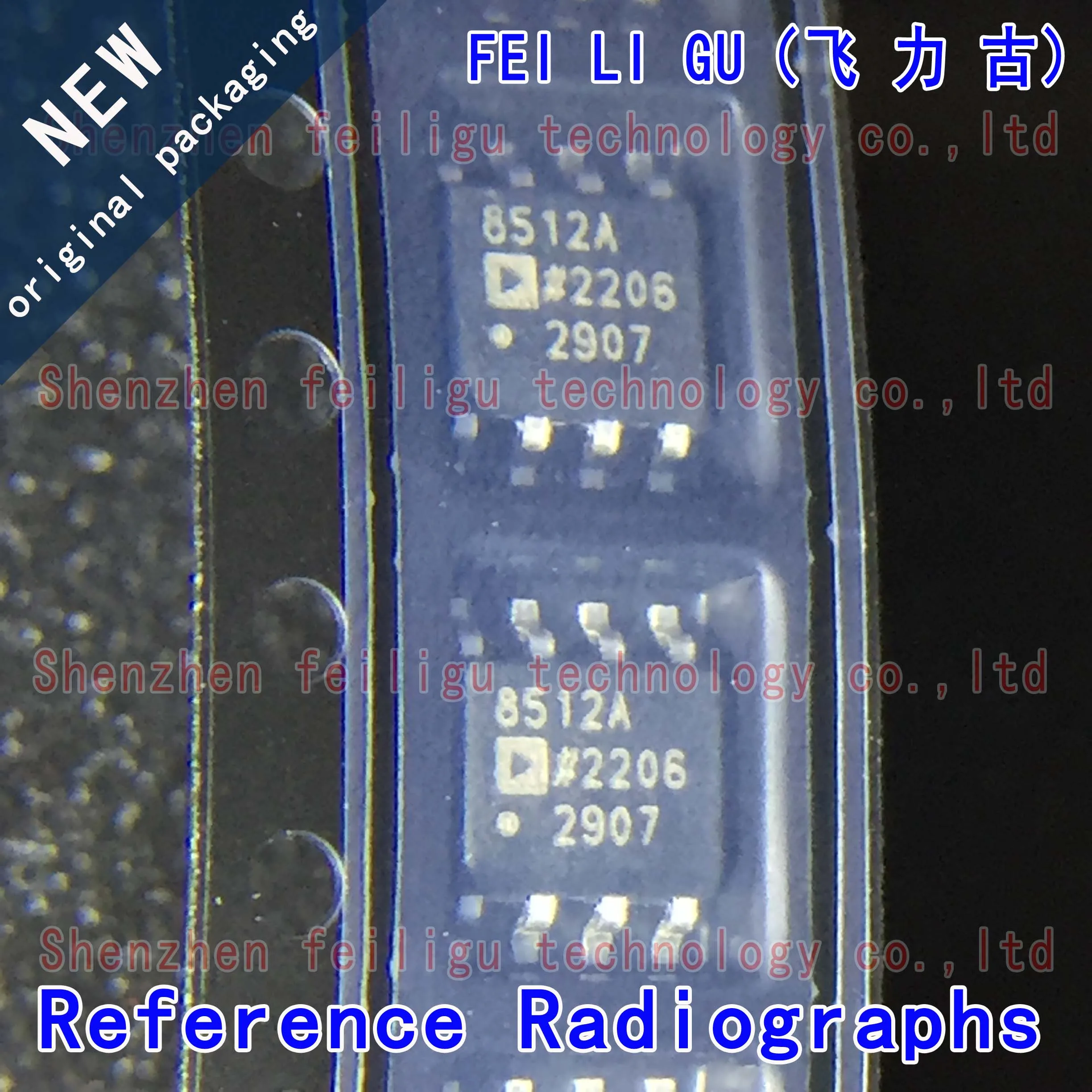 Совершенно новый оригинальный AD8512ARZ-REEL7 AD8512ARZ AD8512AR AD8512 AD8512 Silkscreen 8512A посылка SOP8 чип операционного усилителя