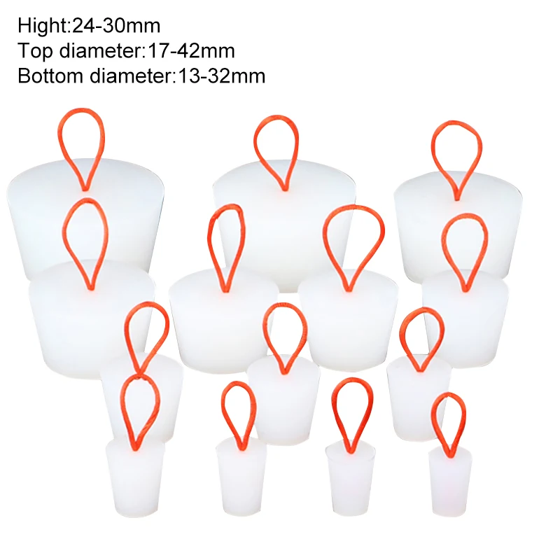 

Kayak Canoe Assault Boat Water Retaining Drain Hole Plug Silicone Cone Plug W/ Rope Kitchen Sink Sewer Mouth Drainage Seal Cover