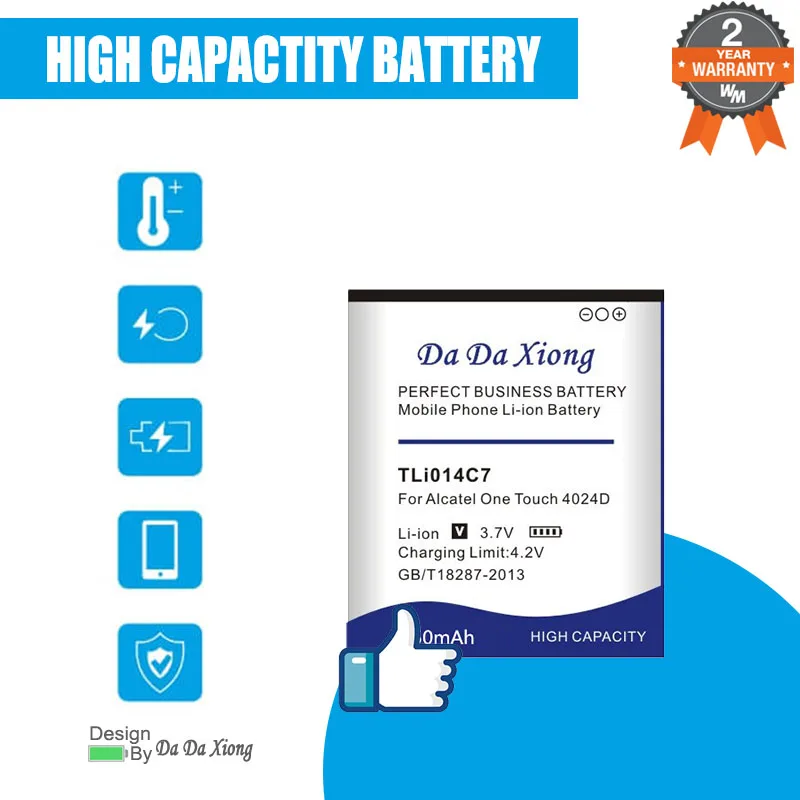 

2850mAh TLi014C7 Battery 3.7V For Alcatel OneTouch Pixi First 4024D 4024X 4.0" Phone
