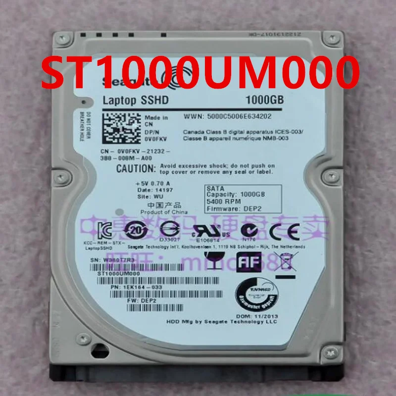 

Original 90% New Hard Disk For SEAGATE 1TB SATA 2.5" 5400RPM 64MB Notebook HDD For ST1000UM000 ST1000LM002