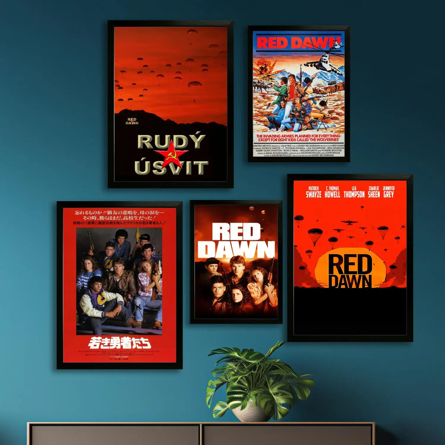 Художественный постер на холсте из фильма Красный свет 1984 года настенное