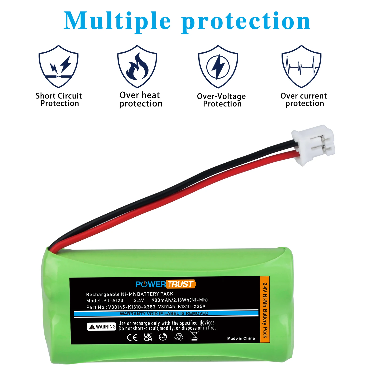 Аккумулятор 900 мАч для Siemens Gigaset A120 AL14H A265 A140 A260 AL145  A160 AS14 A14 A26 A240 A165 A12 AL110