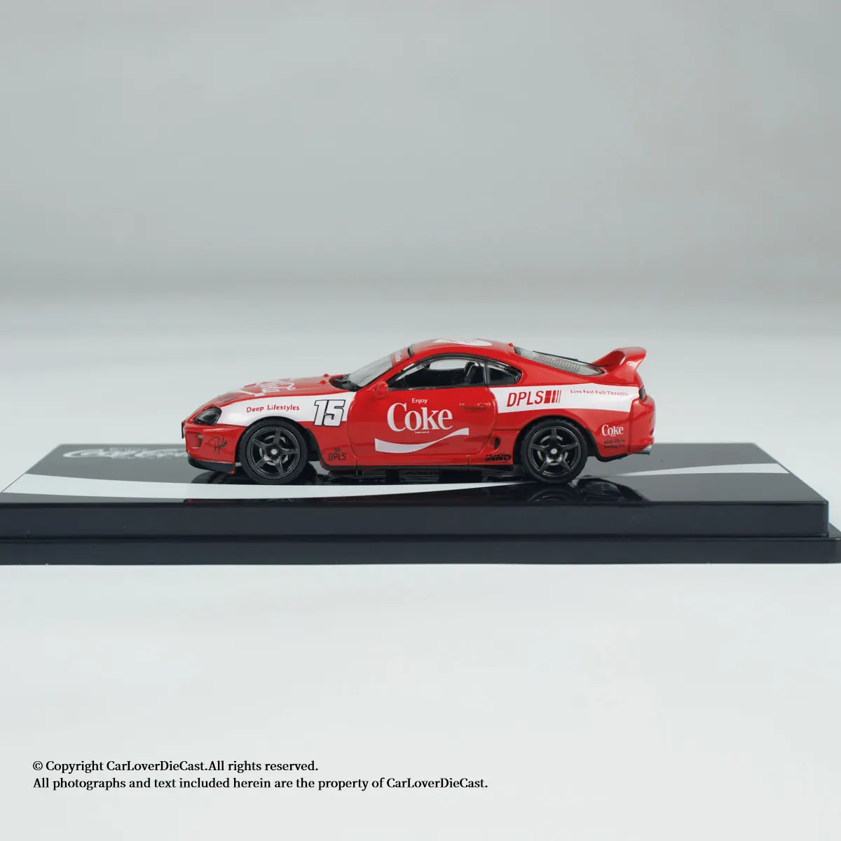 Фото Модель гоночного автомобиля INNO Diecast в масштабе 1/64: Toyota Supra A80, литая под давлением, из сплава, лимитированная серия для Гонконга №2