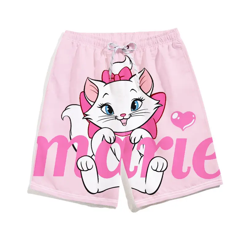 Шорты в стиле аниме для мальчиков и девочек модные летние брюки с принтом милые