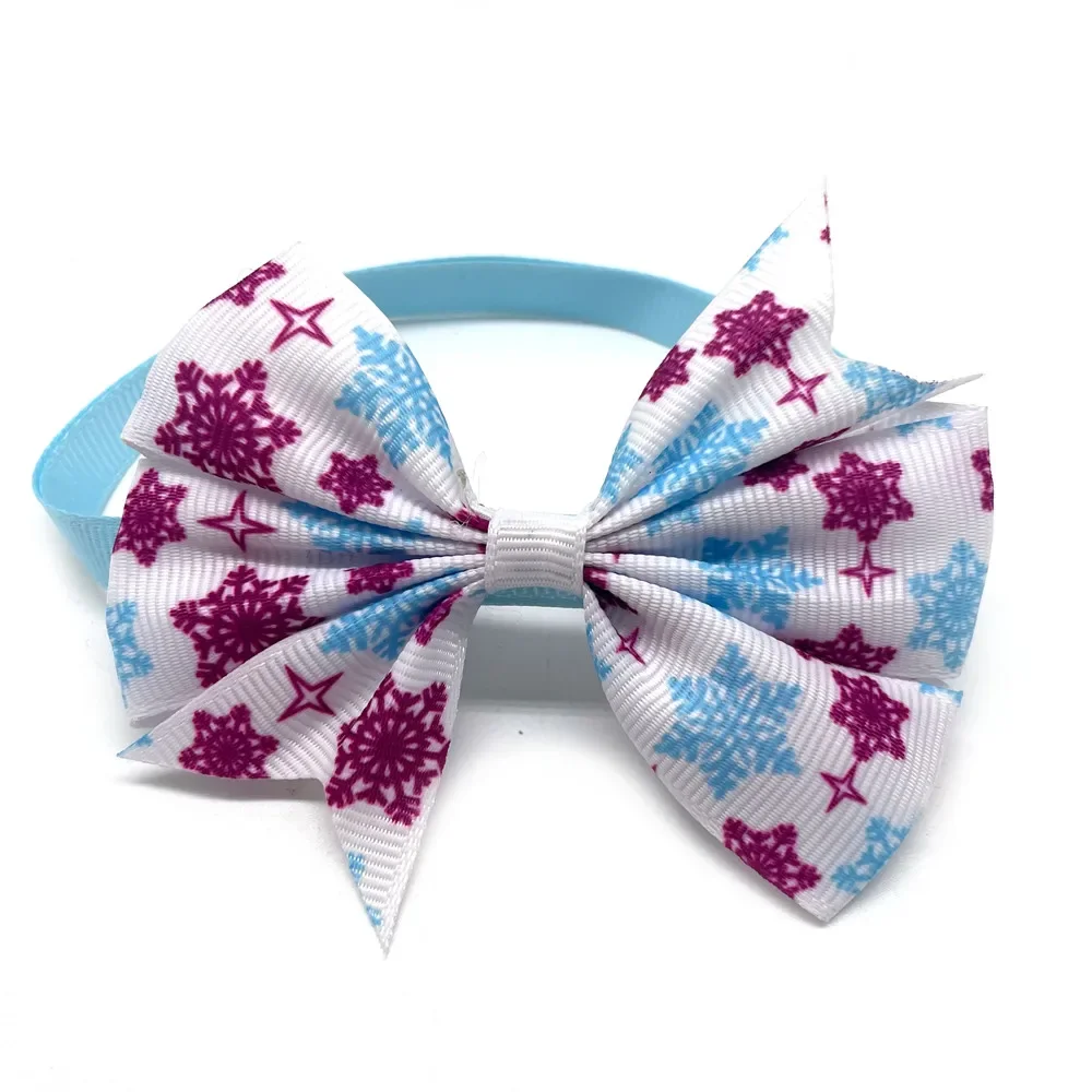 50 шт. зимние аксессуары для домашних собак галстуки-бабочки маленьких и кошек