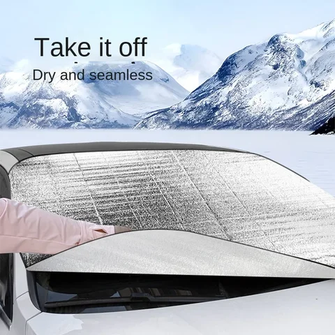 Новый автомобильный Снежный щит 200*70 см, переднее ветровое стекло, снежный чехол, солнцезащитный козырек, защита от снега и мороза, защита вашего автомобиля от зимы