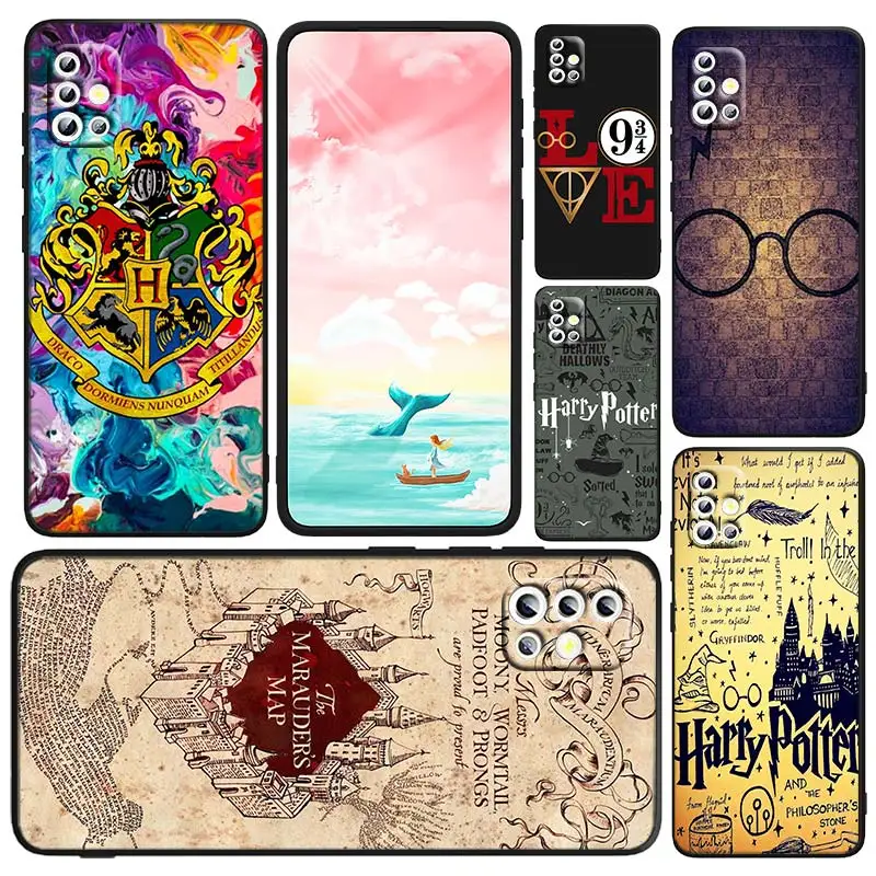 

Map Potters Cool Harries Art Phone Case For Samsung A73 A72 A71 A53 A52 A51 A42 A33 A32 A23 A22 A21S A13 A04 A03 5G Black FUnda