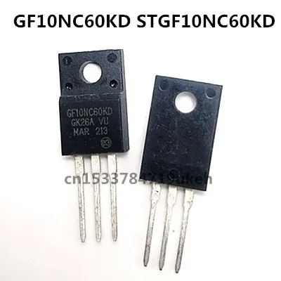 

Оригинальный 6шт./лот GF10NC60KD STGF10NC60KD TO-220F 600V 6A