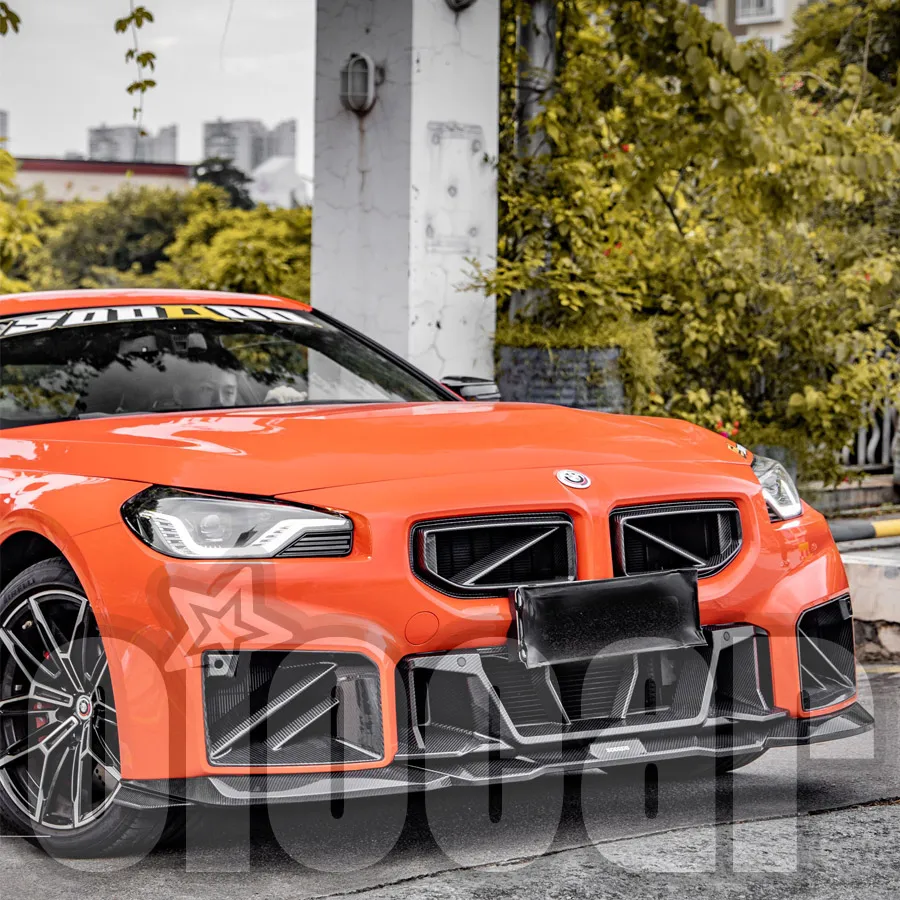 Oiomotors SQ V2 Стильный сухой углеродный передний спойлер для BMW G87 M2