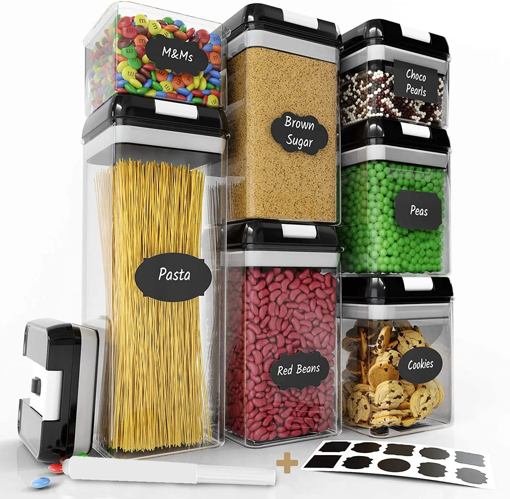 Герметичные контейнеры для хранения круп пластиковые прозрачные герметичные