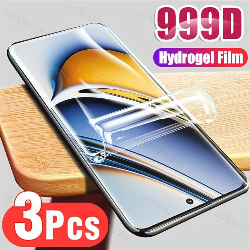Гидрогелевая пленка с полным покрытием для OPPO Realme 11 10 9 Pro Plus мягкая защитная