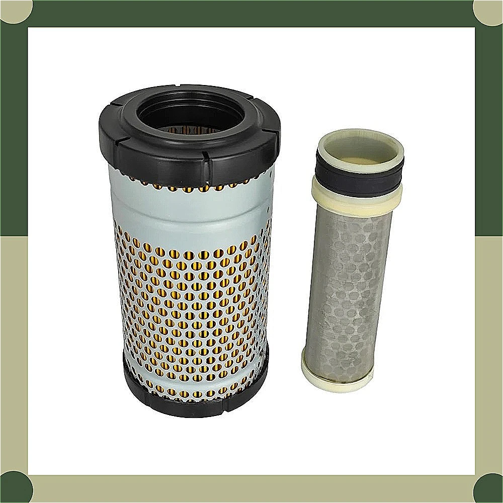 Фото Комплект воздушных фильтров 1G319-11210 K7591-82360, совместимый с трактором Kubota B3350, экскаватором U27-4CA, утилитарным транспортным средством RTV-X1100 №2