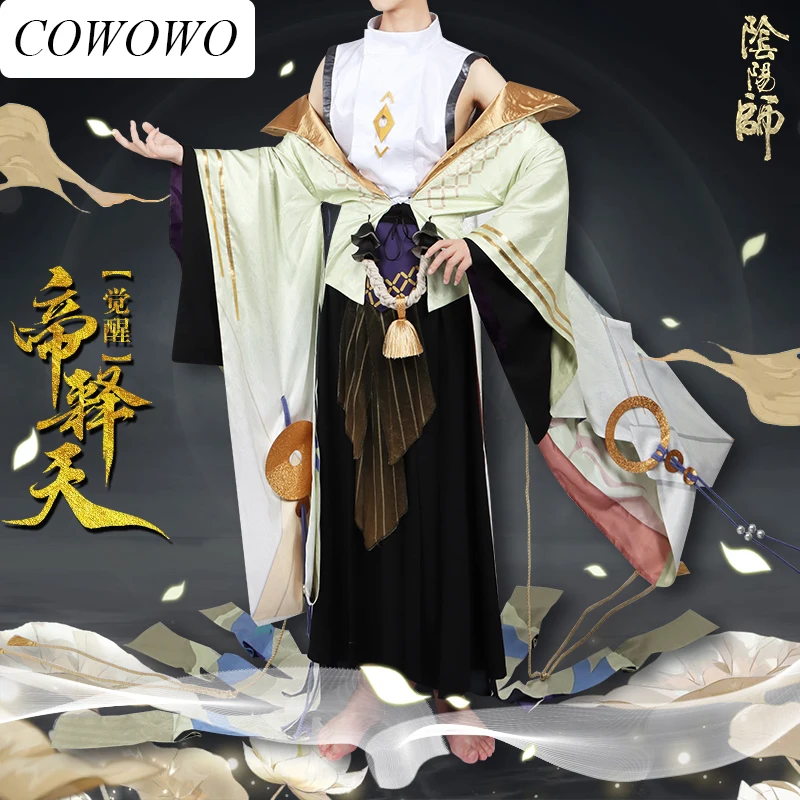 

COWOWO Anime! Onmyoji Magmatron After Awakening Game Suit Kimono Uniform Cosplay Costume Halloween Carnival Party Outfit