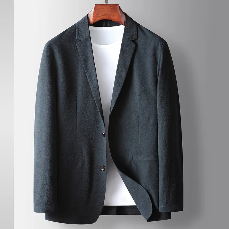 

Top Quality Designer Mens Suit Jacket Blazers Trendyol Slightly Wrinkled Light Business Casual Blazer Spring Men Clothing 2023
