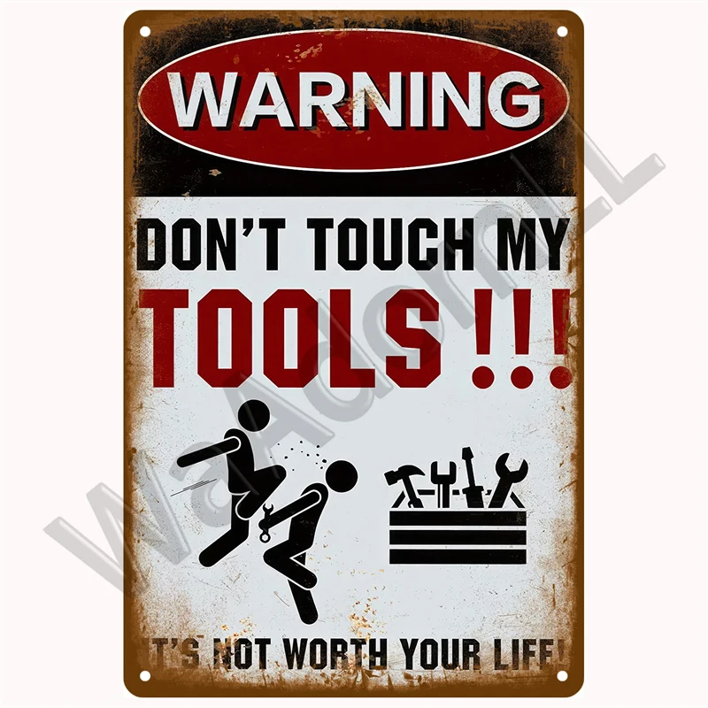 

Винтажный металлический знак "Опасность"