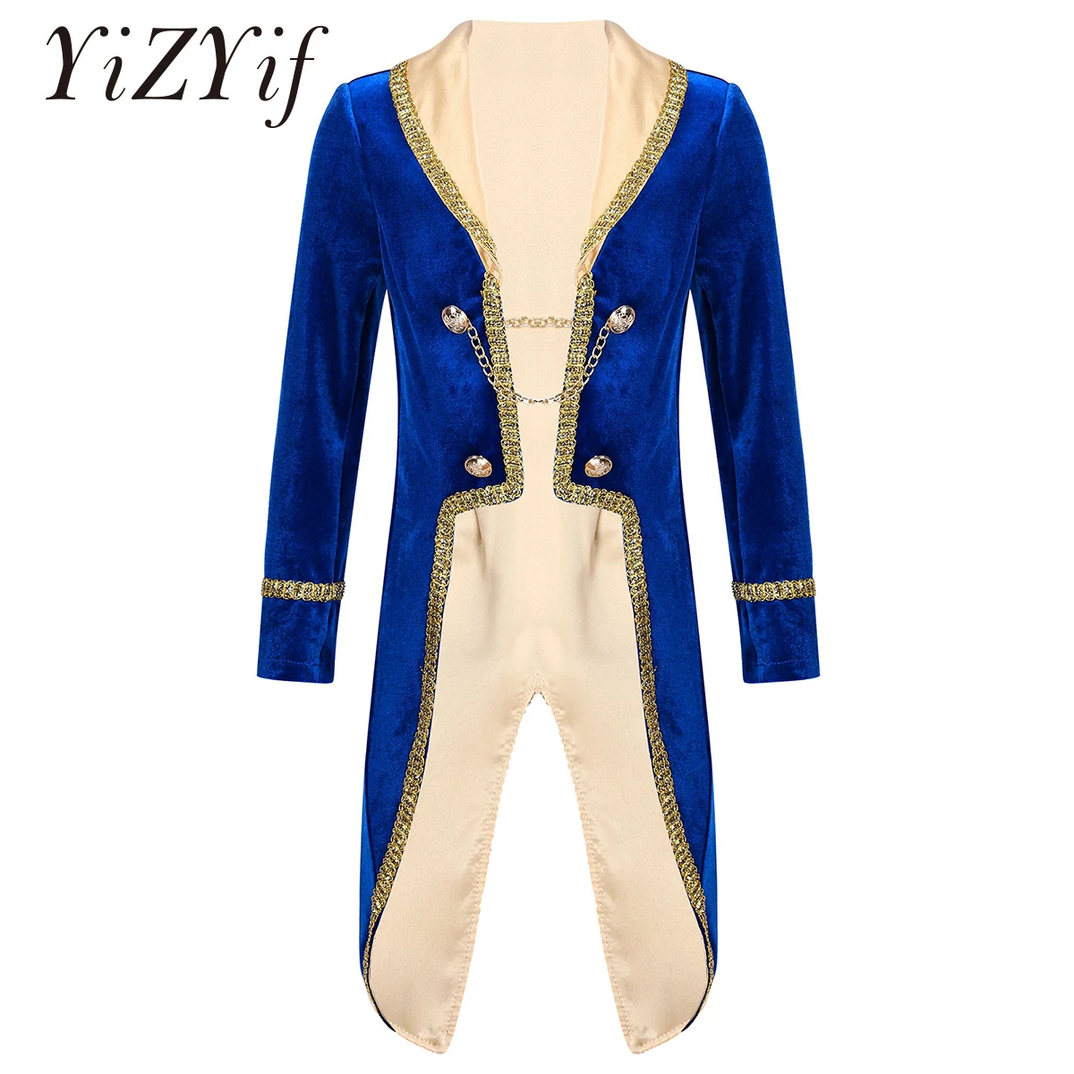 Детский костюм для мальчиков пальто принца куртка-смокинг с отложным воротником