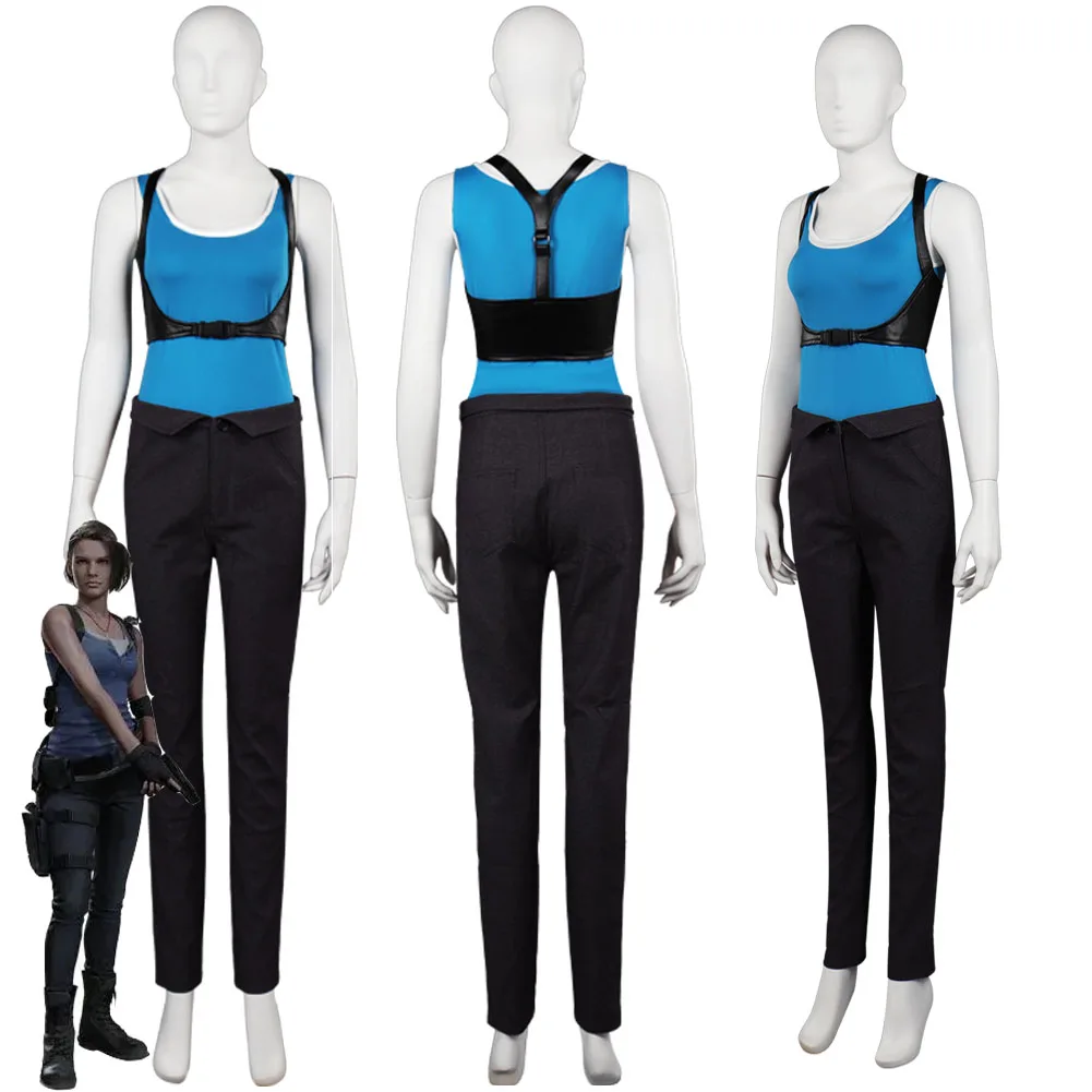 Evil Death Island Jill Valentine Cosplay Women Battle Costume Outfits For Female Girls Halloween Carnival Party Disguise Suit
